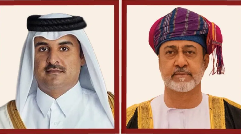 سلطان عمان وأمير قطر (وكالة الأنباء العمانية)