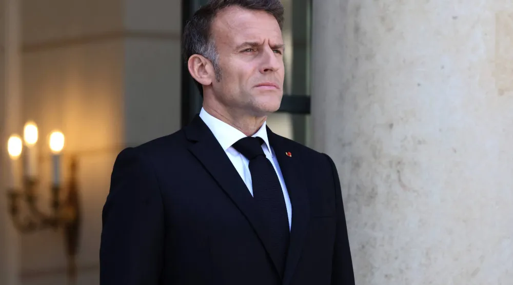 الرئيس الفرنسي إيمانويل ماكرون (أ.ف.ب)