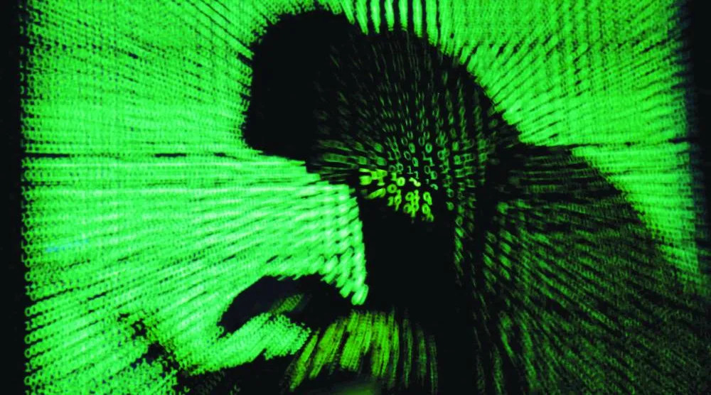 صورة توضيحية للقرصنة السيبرانية (رويترز)