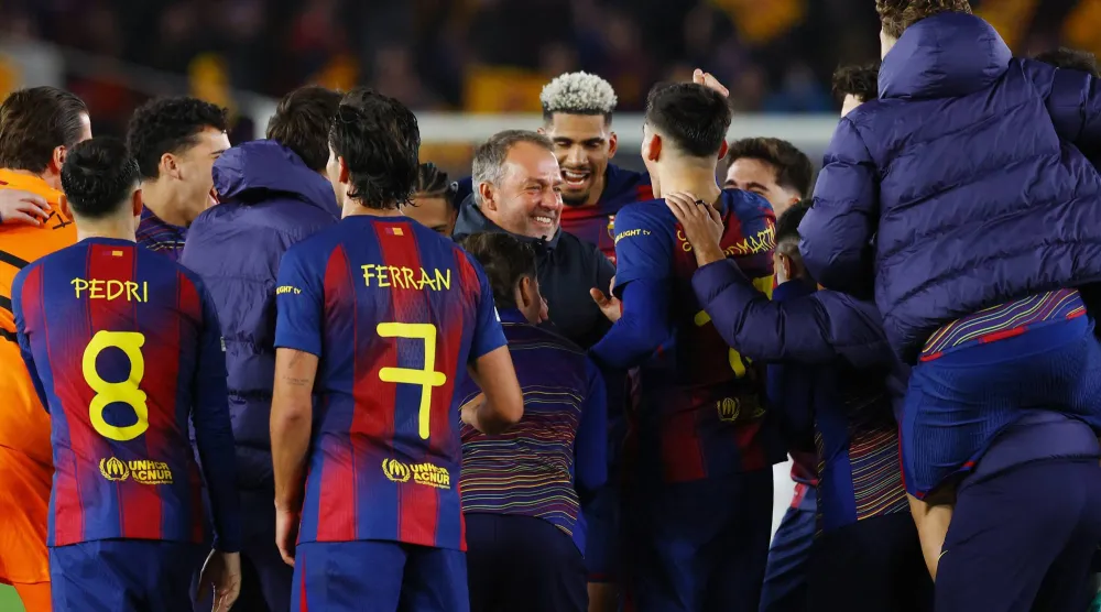 الإقصاء القاري يضع برشلونة أمام مراجعة فنية شاملة (رويترز)