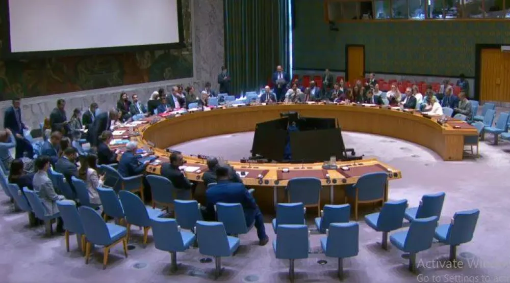جلسة مجلس الأمن بشأن ليبيا في نيويورك الثلاثاء (لقطة من تسجيل مصور)