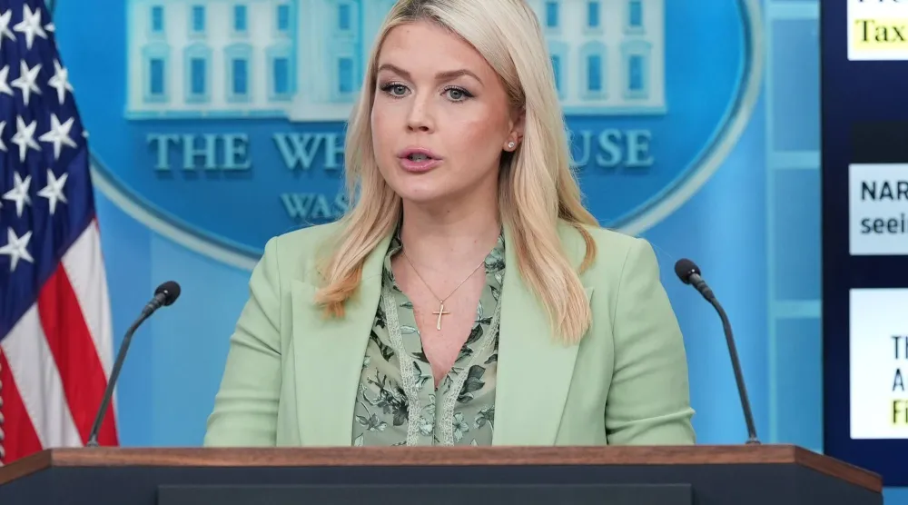 الناطقة باسم الرئاسة الأميركية كارولاين ليفيت (أ.ب)