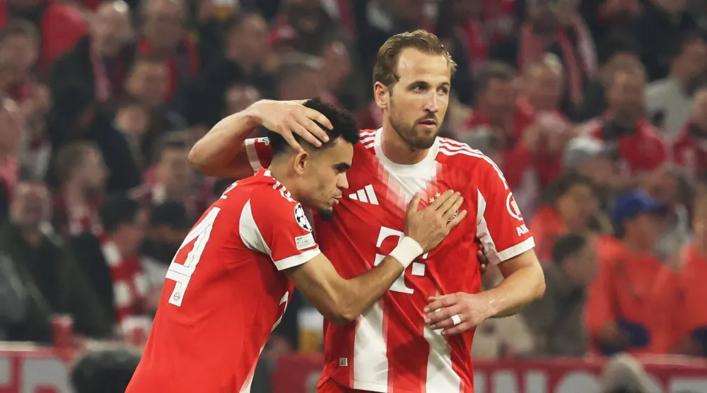 أشاد كين بـ«اللمسة الساحرة» التي قدمها دياز ووجهت الضربة القاضية وأسهمت في إقصاء بايرن لمدريد (أ.ف.ب)