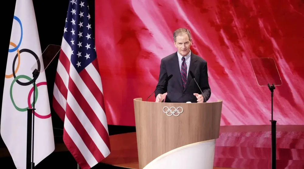 جين سايكس رئيس اللجنة الأولمبية والبارالمبية الأميركية (أ.ب)
