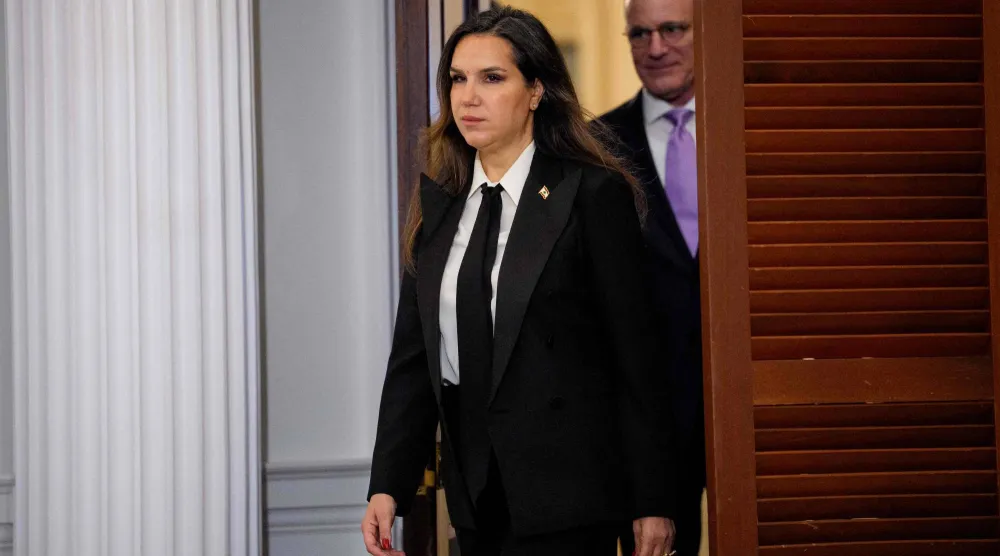 ندى حمادة معوّض سفيرة لبنان في واشنطن التي مثّلت بلادها في المباحثات (أ.ف.ب)