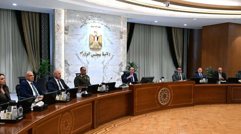 رئيس الوزراء المصري خلال اجتماع مجلس الوزراء الخميس (مجلس الوزراء)