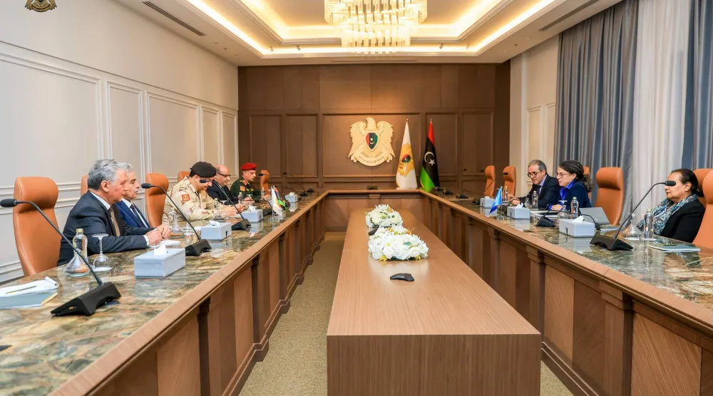 اجتماع صدام حفتر وخوري في القيادة العامة للجيش (القيادة العامة)