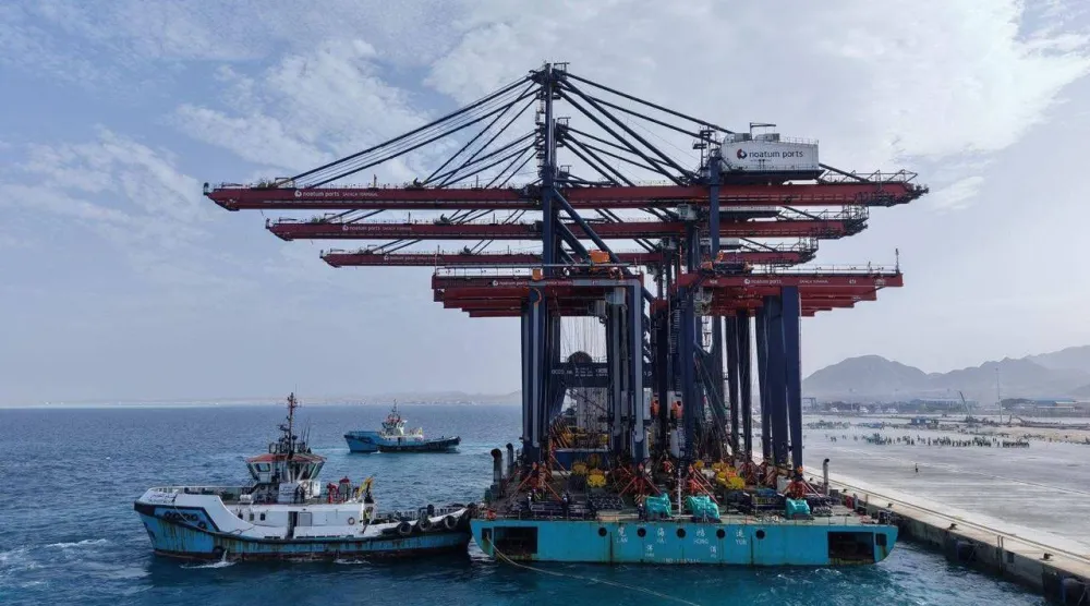  جانب من تطوير ميناء سفاجا بالبحر الأحمر في مصر (وزارة النقل المصرية)