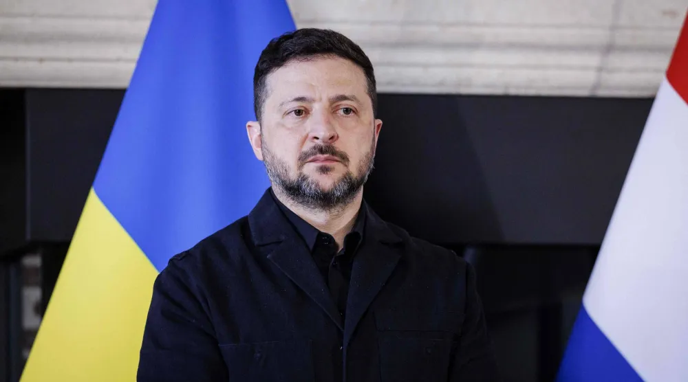 الرئيس ‌الأوكراني فولوديمير زيلينسكي (أ.ف.ب)