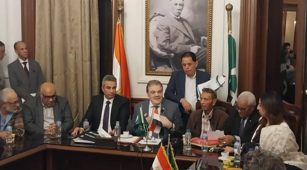 جانب من اجتماع سابق داخل حزب «الوفد» المصري (حزب الوفد)