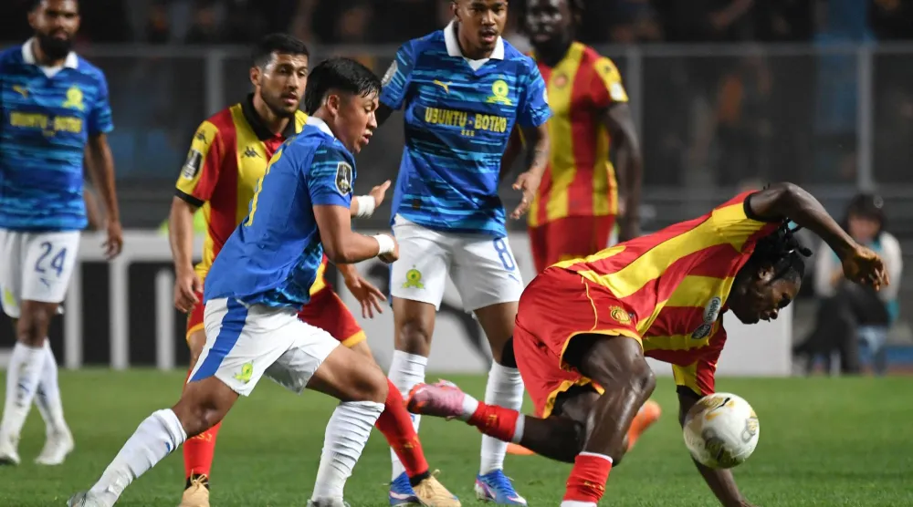 من مباراة الترجي وصن داونز في نصف النهائي الأفريقي (أ.ف.ب)