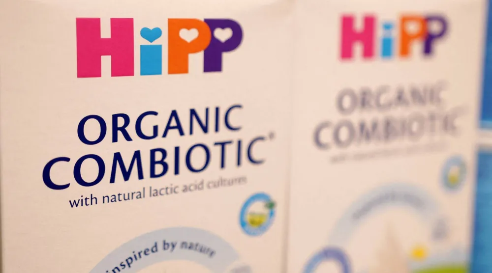 منتجات شركة «هيب» معروضة على أحد الرفوف في سوبر ماركت (رويترز)