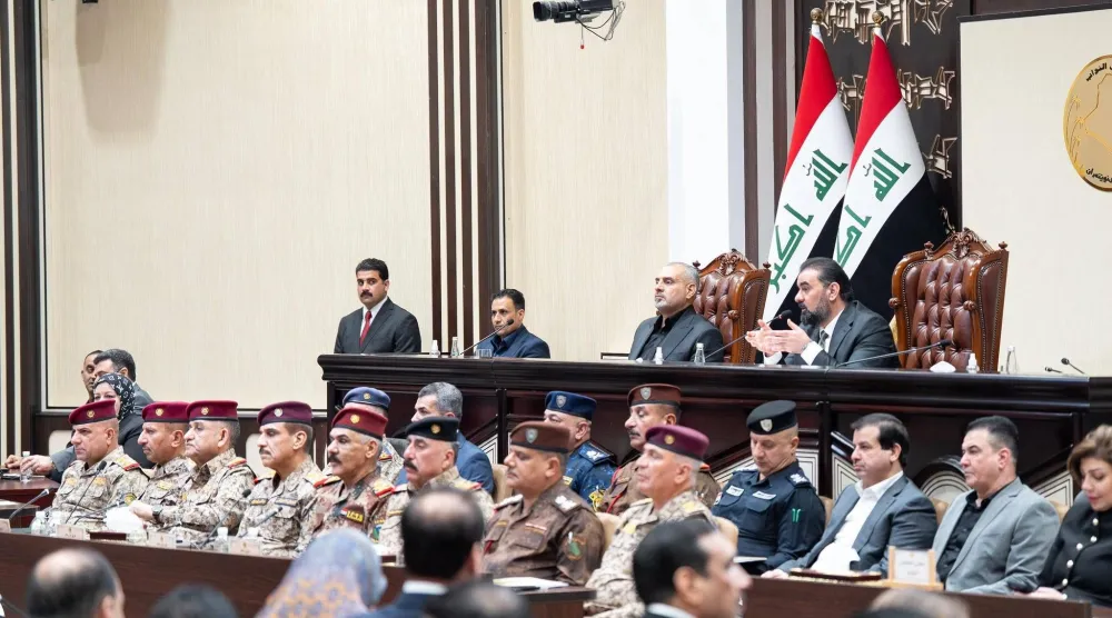 البرلمان العراقي مجتمعاً يوم السبت لمناقشة الأوضاع الأمنية (إكس)