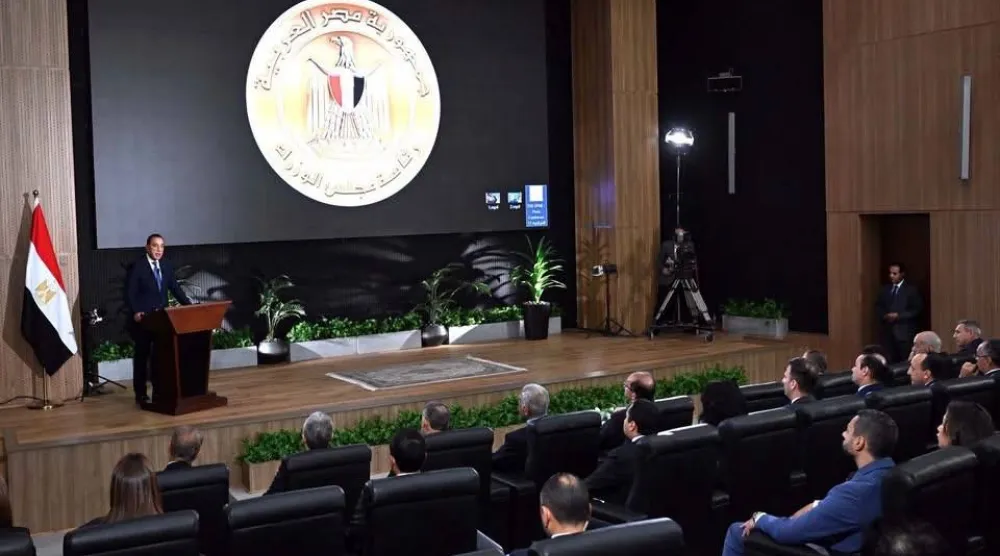 رئيس الوزراء المصري مصطفى مدبولي خلال إطلاق المشروع (مجلس الوزراء)
