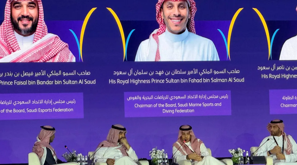 جانب من جلسة «الرياضات كمنصات استثمارية للنمو» (الشرق الأوسط)