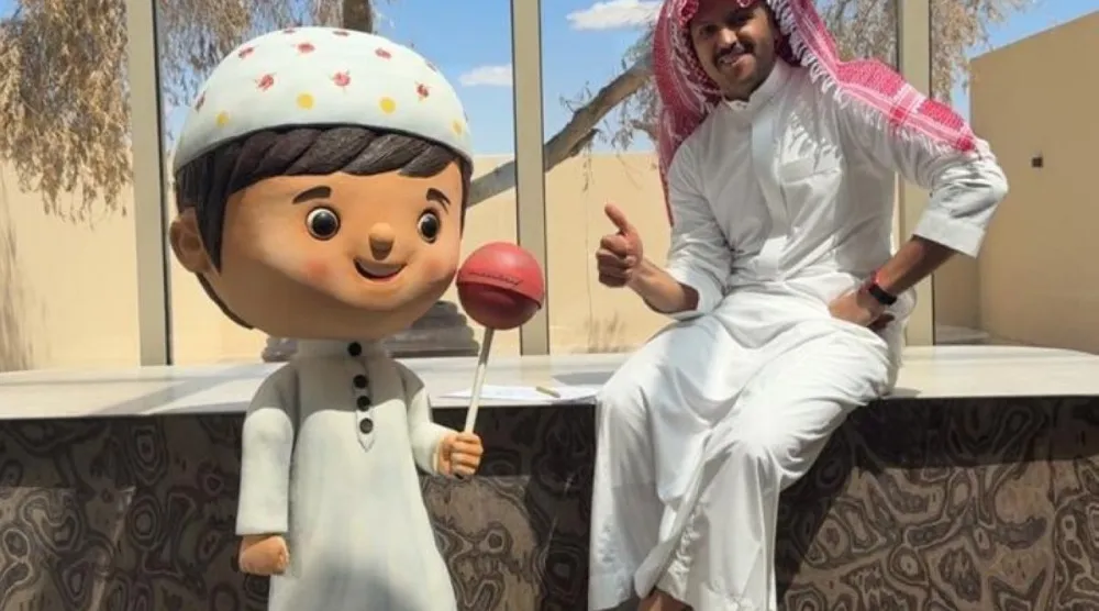 مُجسَّم ولد الحارة بالشوكولاته (إنستغرام)