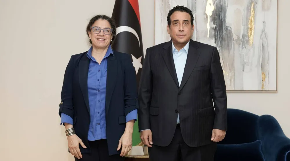 اجتماع المنفي وخوري في طرابلس (مكتب المنفي)