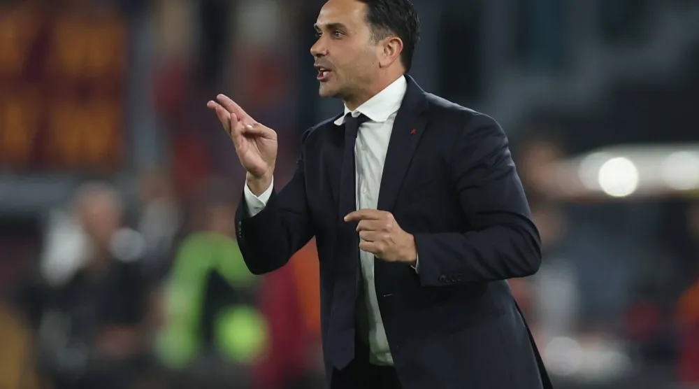 رافاييل بالادينو مدرب أتالانتا (د.ب.أ)