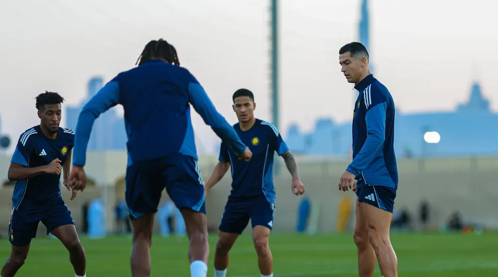 رونالدو قاد تدريبات النصر (نادي النصر)