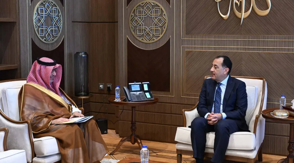 لقاء مصطفى مدبولي الأربعاء مع سفير السعودية لدى مصر في القاهرة (مجلس الوزراء المصري)