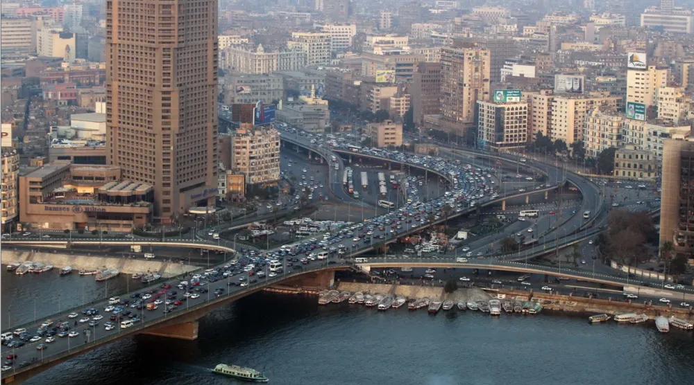 صورة لوسط العاصمة القاهرة (أ.ف.ب)