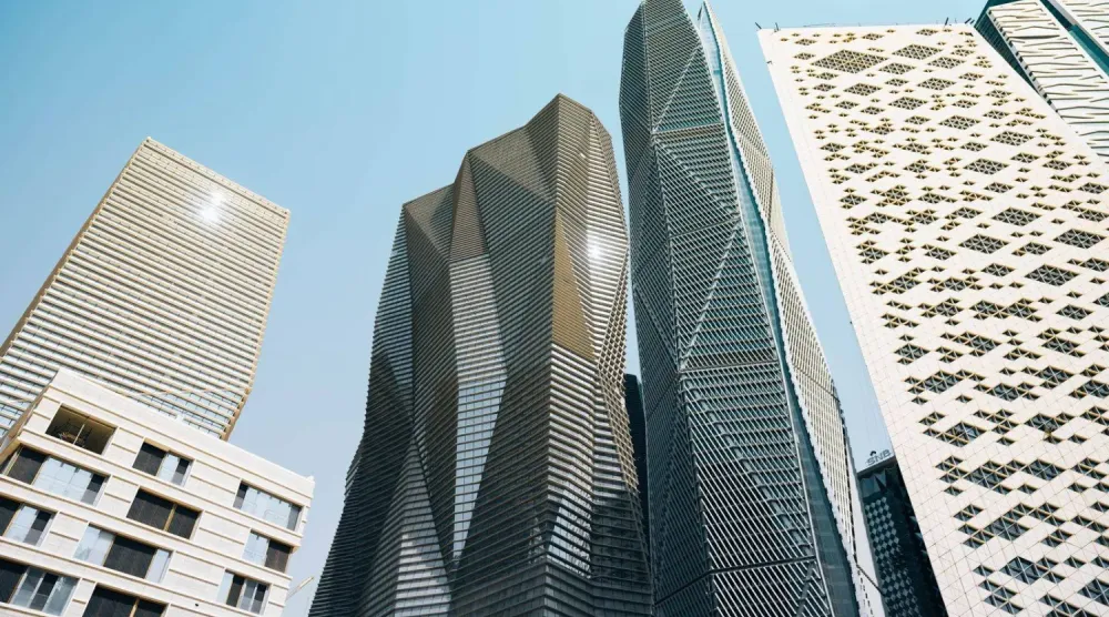 برج «صندوق الاستثمارات العامة» في «مركز الملك عبد الله المالي» بالعاصمة السعودية الرياض (كافد)
