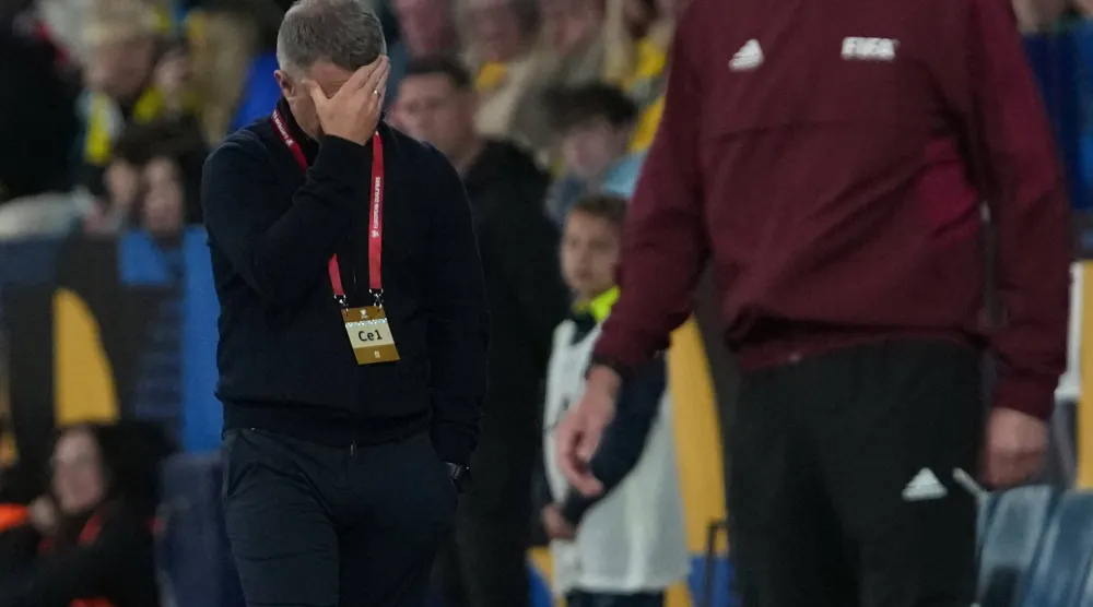 مدرب المنتخب الأوكراني سيرغي ريبروف (أ.ب)