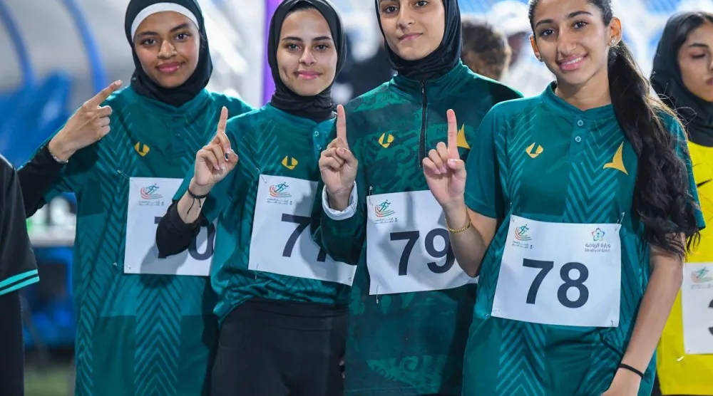 تُوّج نادي الخليج ببطولة السعودية لألعاب القوى لفئتي الشبلات والشابات (الشرق الأوسط)