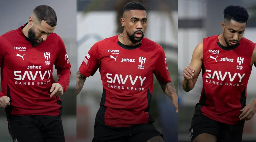 الثلاثي يعتبر ركيزة أساسية في القائمة الهلالية (موقع النادي)