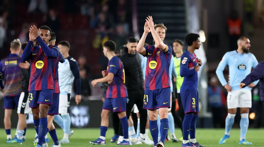 يتطلع برشلونة لمواصلة انتصاراته بعد الفوز على سلتا فيغو في الجولة الماضية (أ.ف.ب)