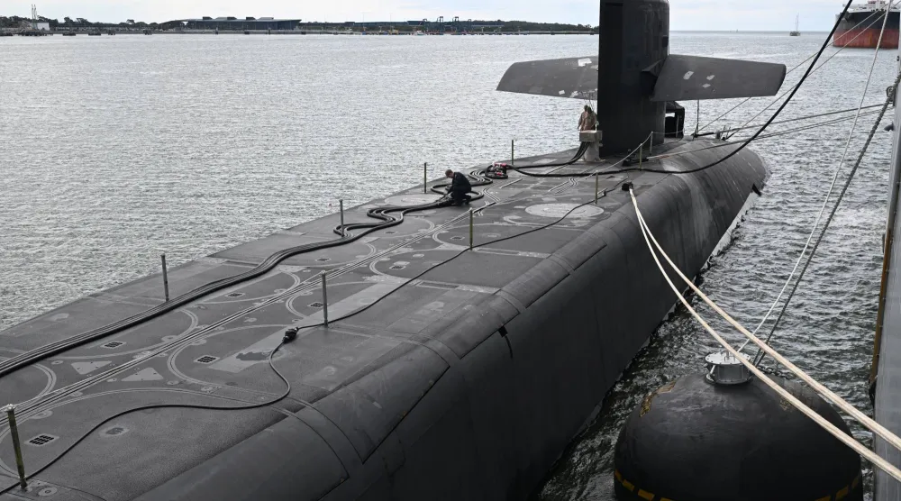 غواصة نووية أميركية من طراز «أوهايو» (إ.ب.أ)