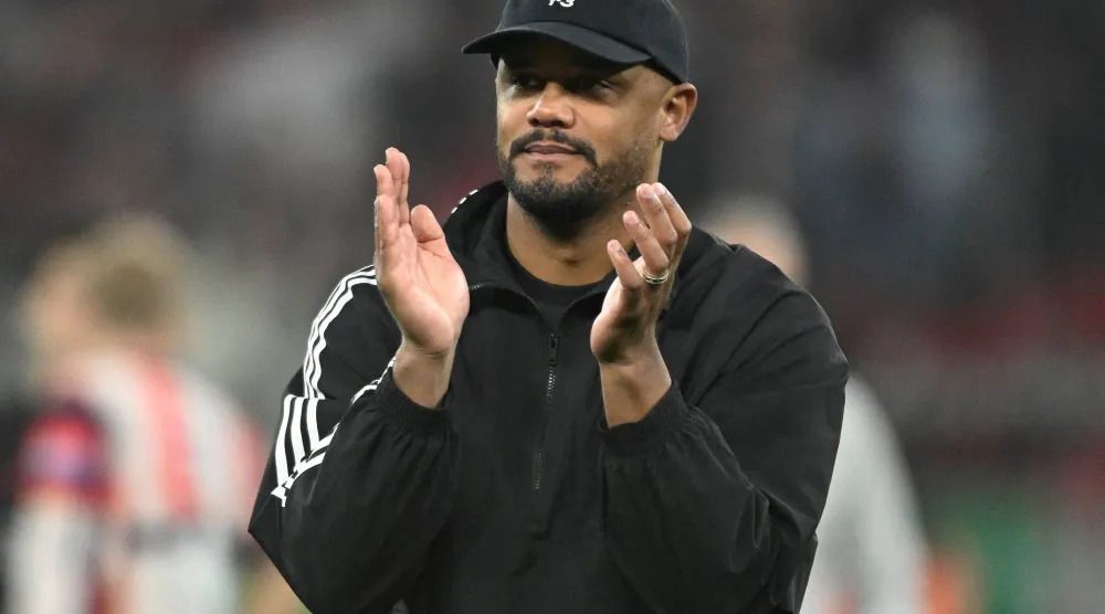 فينسن كومباني مدرب فريق بايرن ميونيخ (أ.ف.ب)