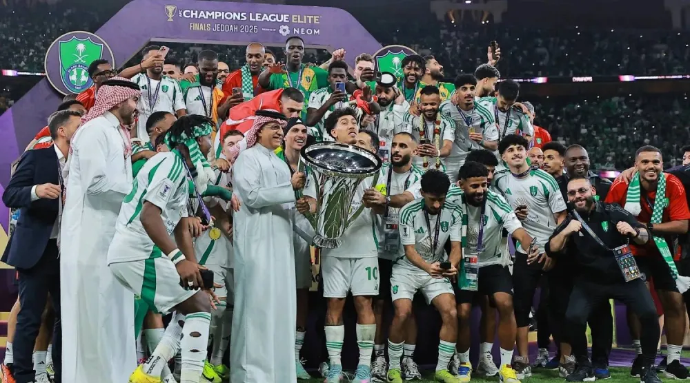 الأهلي السعودي آخر أبطال النخبة الآسيوية (رويترز)