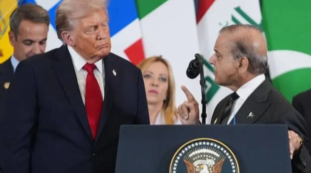 باكستان دخلت في حسابات واشنطن وسيطاً مهماً في حلبة الشرق الأوسط (آ ب)  