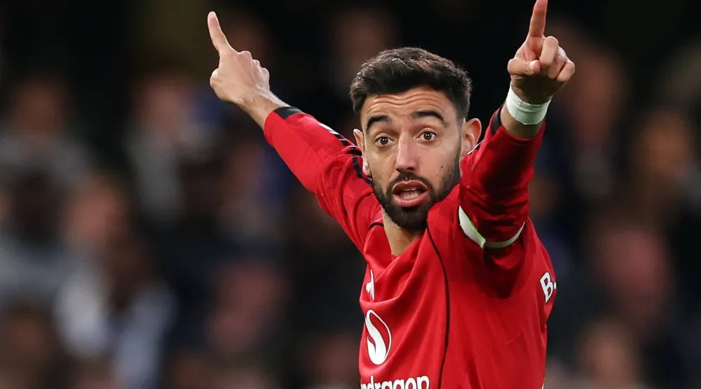 برونو فرنانديز لاعب وسط منتخب البرتغال (إ.ب.أ)