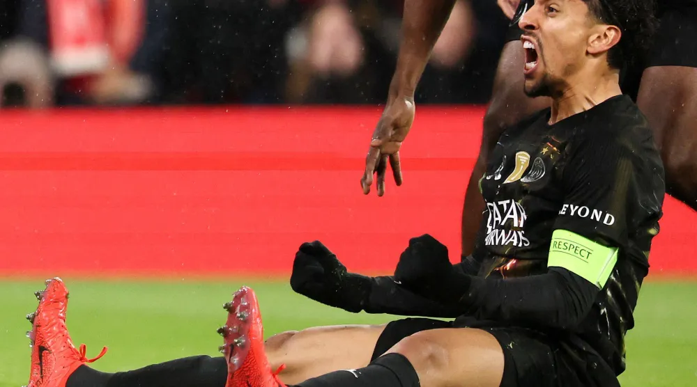 البرازيلي ماركينيوس قائد باريس سان جيرمان (أ.ف.ب)