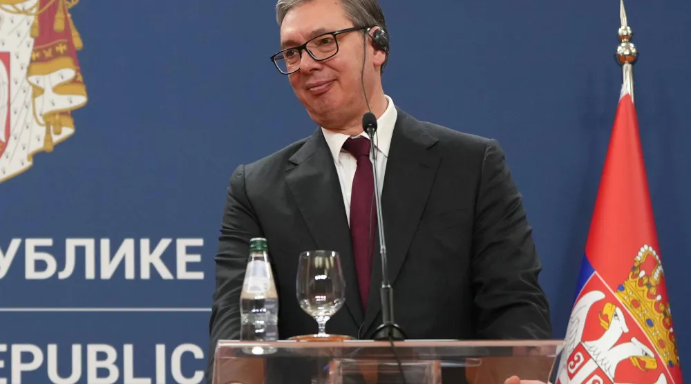 الرئيس الصربي ألكسندر فوتشيتش (أ.ب)