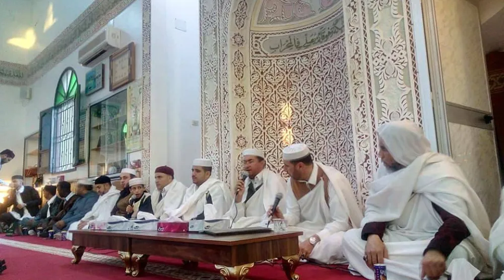 صوفيون في «زاوية إبراهيم المحجوب» بمصراتة الليبية (الصفحة الرسمية للزاوية)