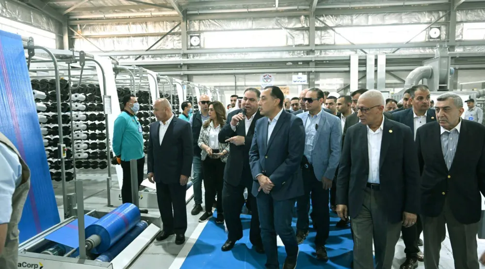 مصطفى مدبولي خلال افتتاح عدد من مشروعات التنمية في سيناء الأسبوع الماضي (مجلس الوزراء المصري)