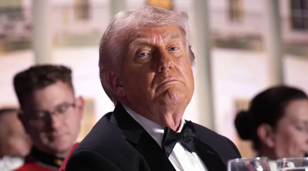 ABD Başkanı Donald Trump, Beyaz Saray Muhabirleri Yemeği'nde (EPA)