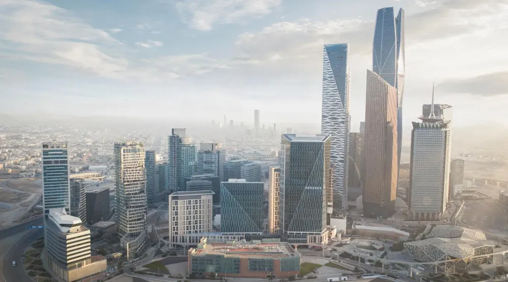 مركز الملك عبد الله المالي في الرياض (واس)