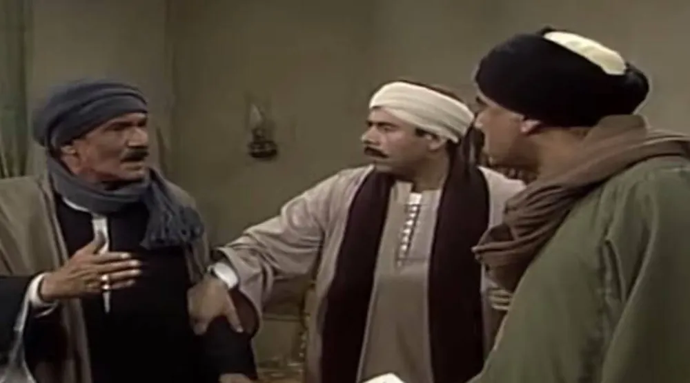 آخر مشهد لعبد الله غيث في مسلسل «ذئاب الجبل» (يوتيوب)