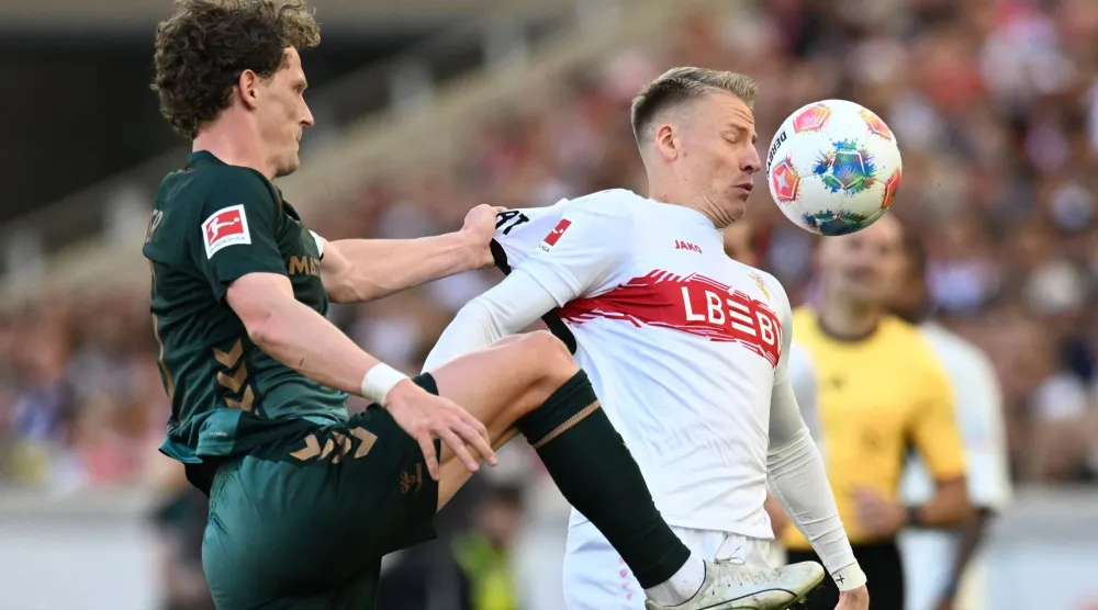 شتوتغارت اكتفى بالتعادل مع ضيفه فيردر بريمن (أ.ف.ب)