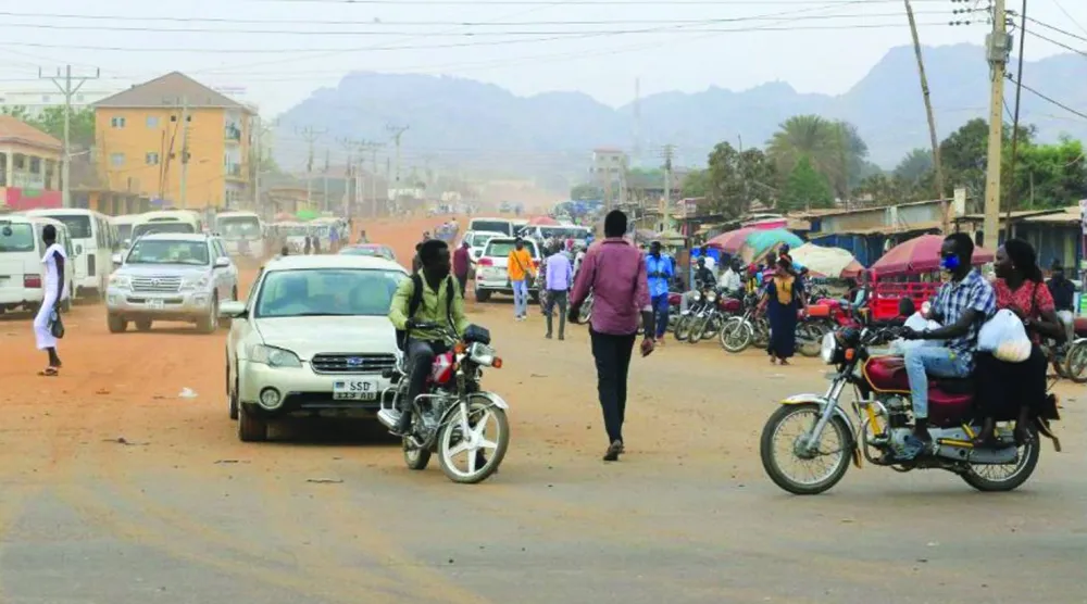 أحد شوارع جوبا عاصمة جنوب السودان (رويترز)