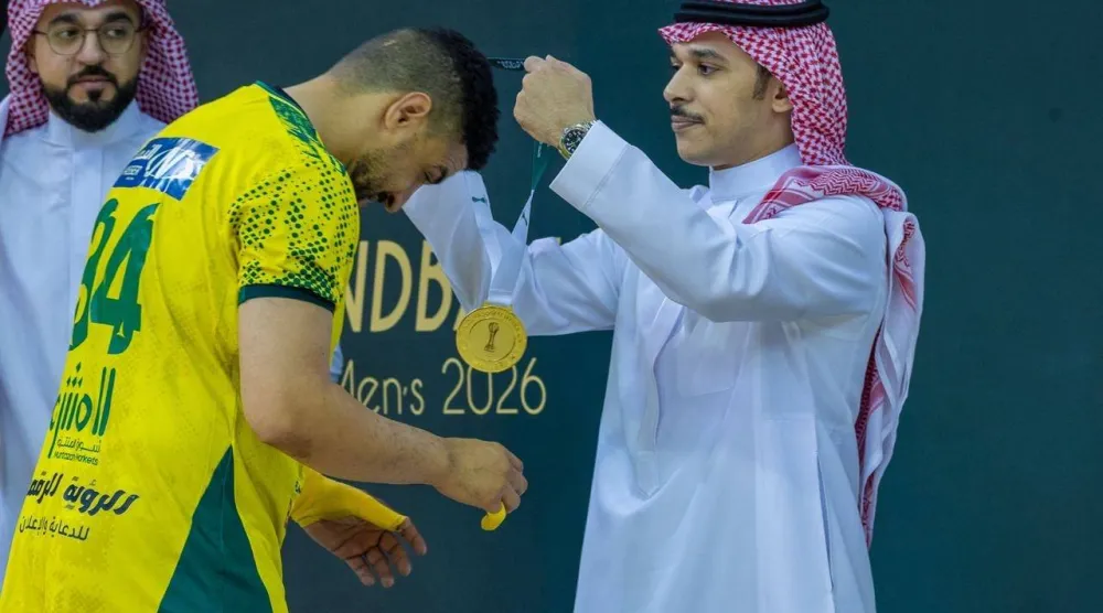 حسن هلال رئيس الاتحاد السعودي لكرة اليد (تصوير: عيسى الدبيسي) 