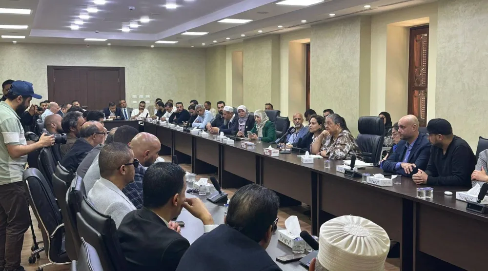 تيتيه خلال زيارتها مصراتة (البعثة الأممية)