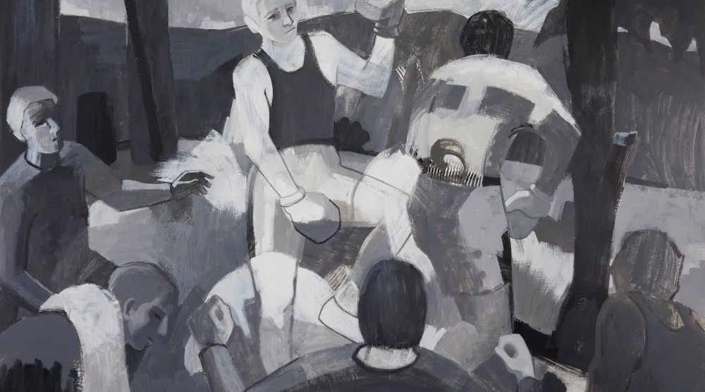 يضع إدغار مازجي الصراعات في الواجهة (غاليري «آرت أون 56»)