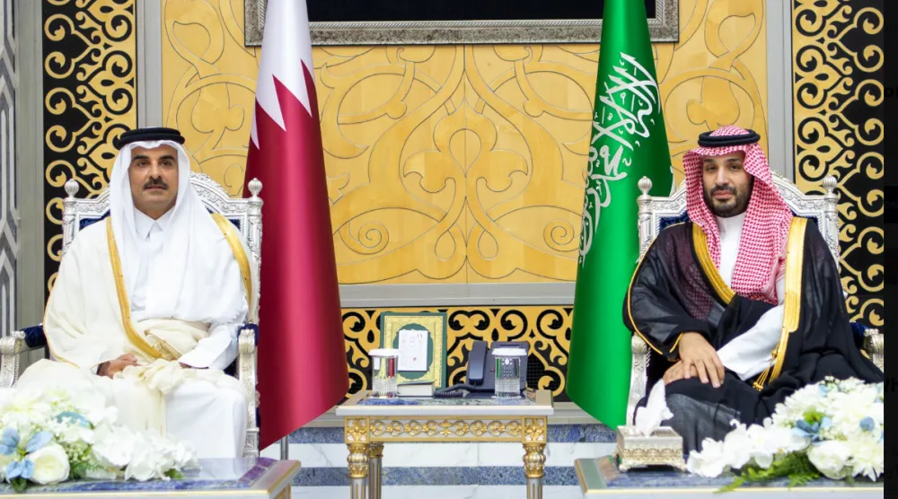 أكد الشيخ تميم بن حمد أن القمة الخليجية التشاورية في جدة تجسد الموقف الخليجي الموحد تجاه الأوضاع الراهنة (واس)