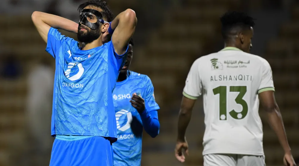 لم ينجح نيوم في استغلال إقامة المباراة على أرضه والخروج بنتيجة إيجابية (تصوير: علي خمج)