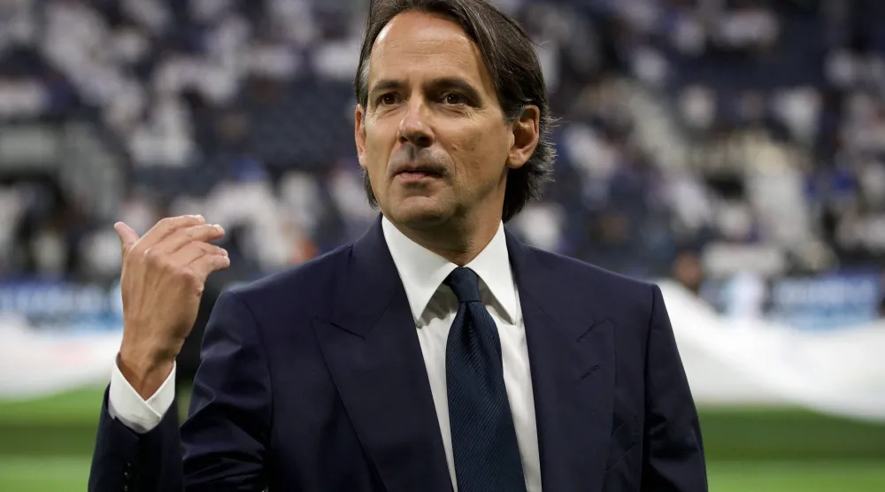 الإيطالي سيموني إنزاغي مدرب فريق الهلال (تصوير: نايف العتيبي) 